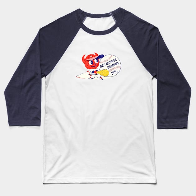 Vintage Des Moines Demons Baseball 1925 Baseball T-Shirt by LocalZonly